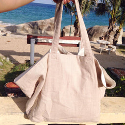 New Suzy Linen Bag - Natural Linen
